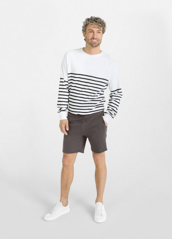 Slim Fit Shorts Frottee - Shorts charcoal