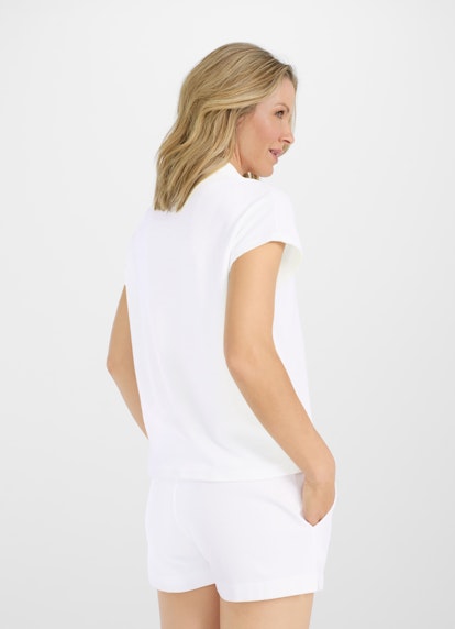 Regular Fit Sweatshirts Frottee - Poloshirt white