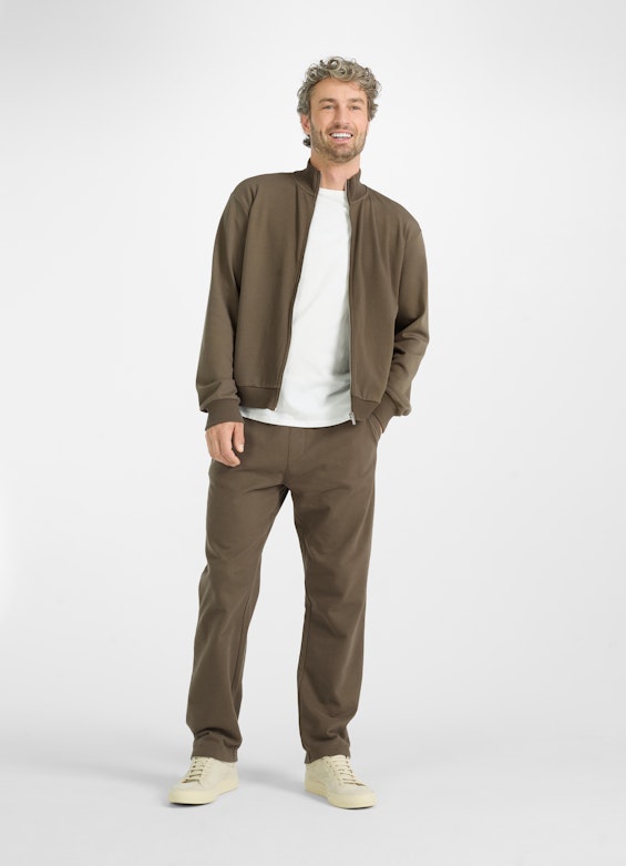 Regular Fit Jacken Sweatjacke khaki