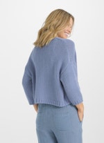 Casual Fit Strick Strick - Cardigan denim