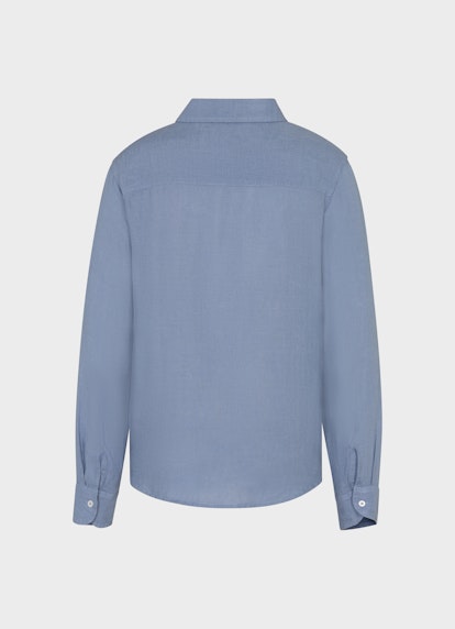 Regular Fit Blusen Leinen - Hemd denim