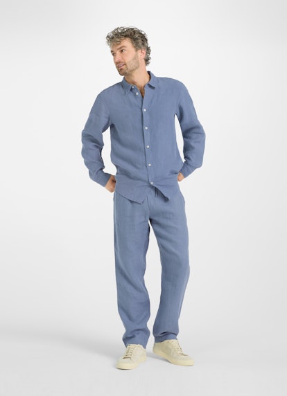 Regular Fit Hosen Leinen - Hose denim