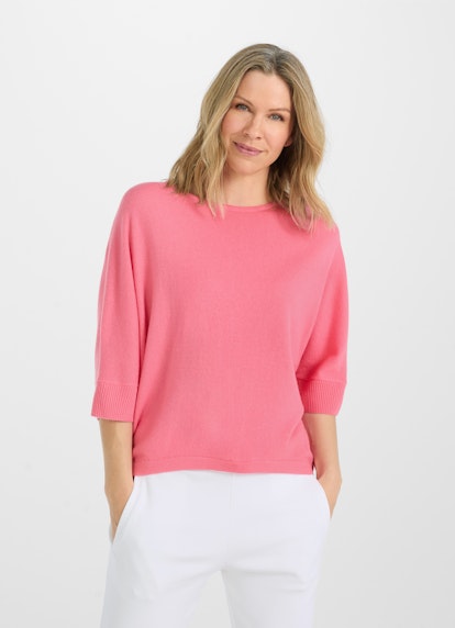 Casual Fit Strick Cashmere Blend - Pullover bubblegum