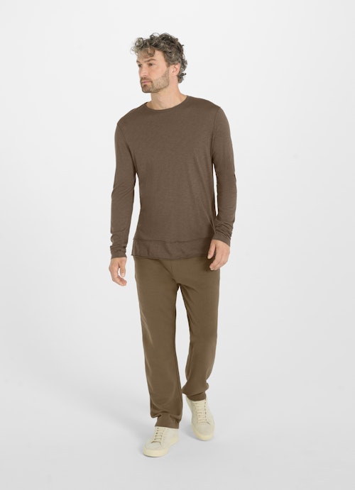 Regular Fit Longsleeves T-Shirt khaki