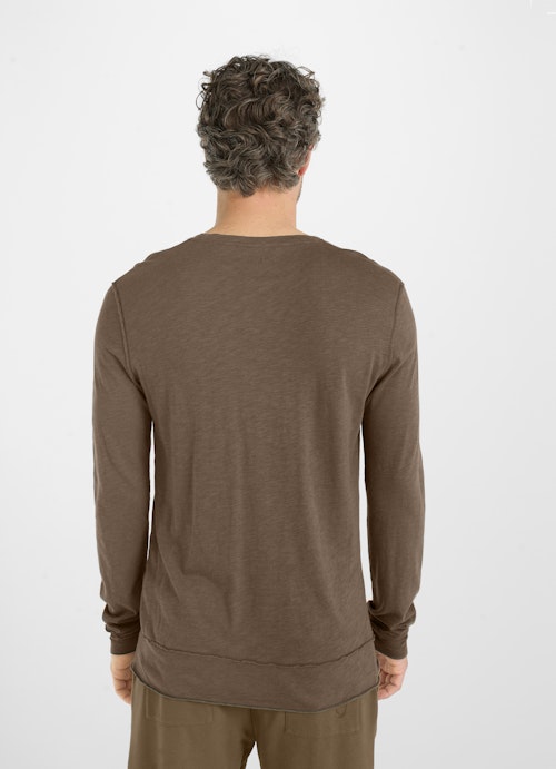 Regular Fit Longsleeves T-Shirt khaki
