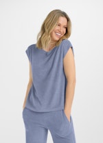 Regular Fit T-Shirts Frottee Boxy - T-Shirt denim