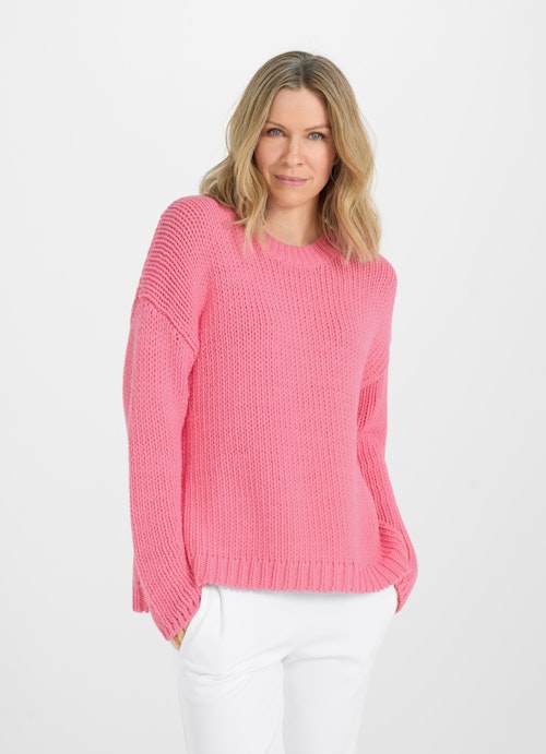 Coupe Casual Fit Maille Pull tricoté bubblegum
