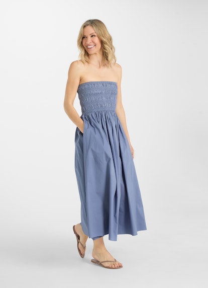 Medium Fit Dresses Poplin - dress denim