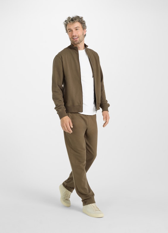 Regular Fit Jacken Sweatjacke khaki