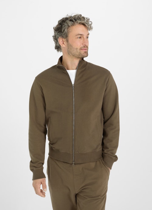 Regular Fit Jacken Sweatjacke khaki