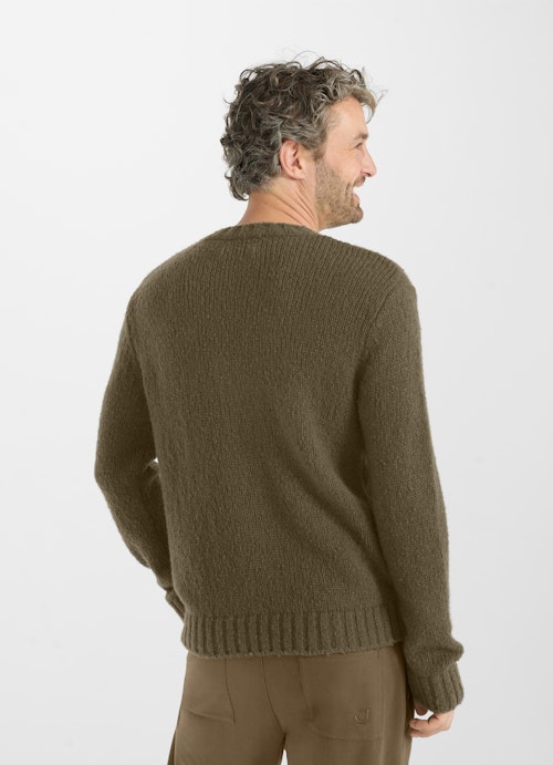 Coupe Regular Fit Maille Pull en maille khaki