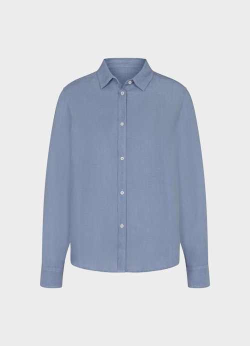 Regular Fit Blusen Leinen - Hemd denim