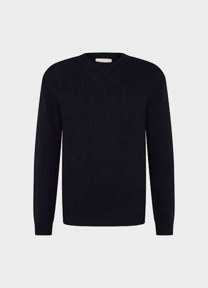 Regular Fit Strick Strick Pullover navy