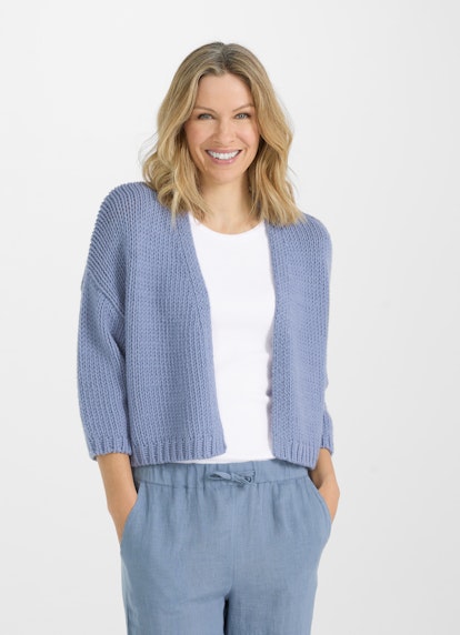 Casual Fit Strick Strick - Cardigan denim
