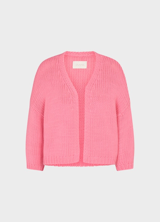 Coupe Casual Fit Maille Cardigan tricoté bubblegum