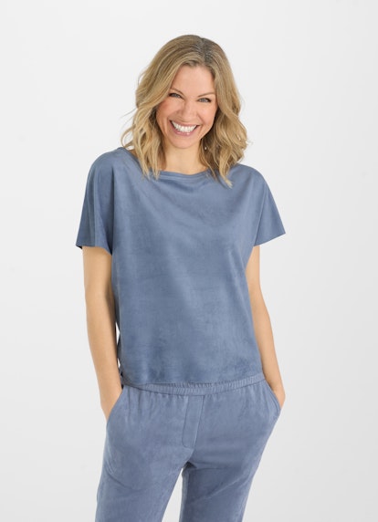 Regular Fit Tops Tech Velours - Top denim