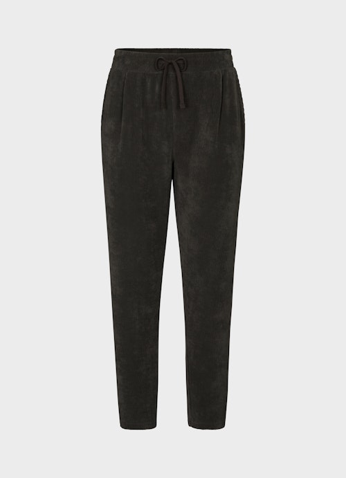 Regular Fit Hosen Cord - Hose charcoal