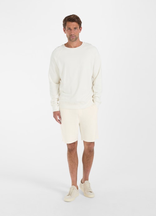 Regular Fit Shorts Frottee - Shorts eggshell