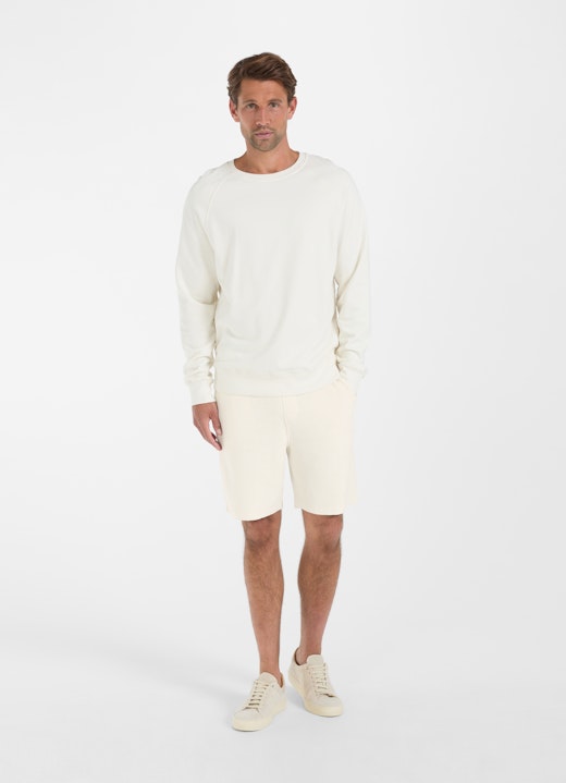 Regular Fit Shorts Frottee - Shorts eggshell