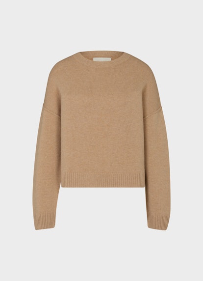 Slim Fit Strick Cashmere Blend - Pullover camel