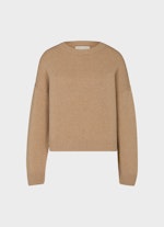 Slim Fit Strick Cashmere Blend - Pullover camel