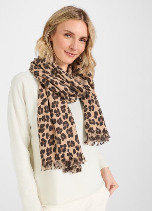 Regular Fit Strick Cashmere Blend - Schal toffee