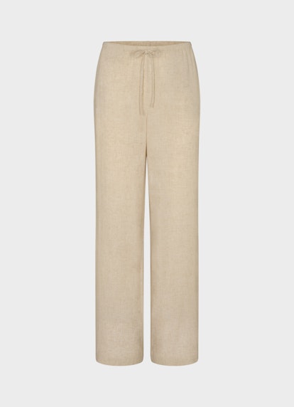 Wide Leg Hosen Leinen - Hose desert sand