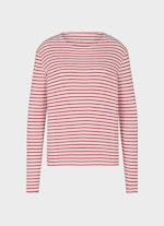 Slim Fit Longsleeves Modal Longsleeve signal red-white