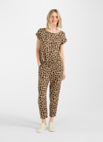 Regular Fit Hosen Musselin - Hose toffee