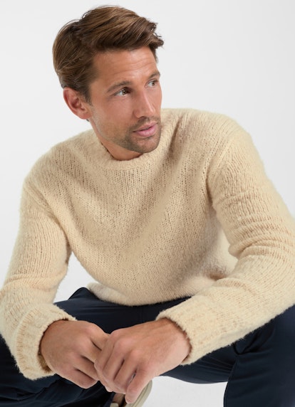 Regular Fit Strick Strick Pullover desert sand