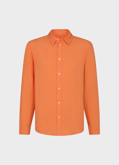 Regular Fit Hemden Leinen - Hemd jaffa orange
