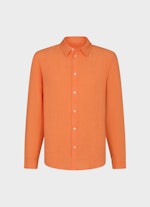 Regular Fit Hemden Leinen - Hemd jaffa orange