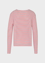 Slim Fit Longsleeves Modal Longsleeve signal red-white