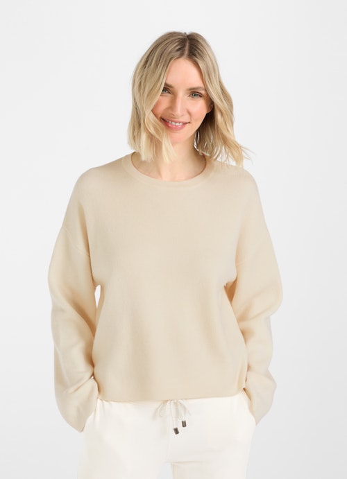 Casual Fit Strick Strick - Pullover eggshell