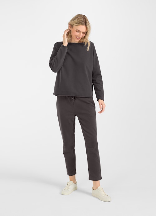 Loose Fit Sweatshirts Sweater charcoal