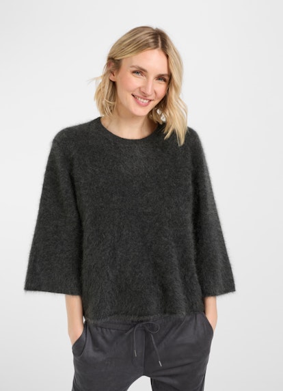 Casual Fit Strick Cashmere - Pullover charcoal