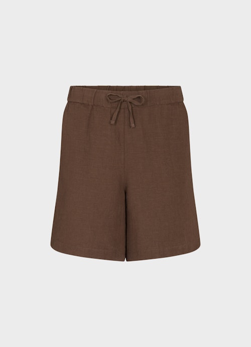 Bermudas Shorts Leinen - Shorts cacao