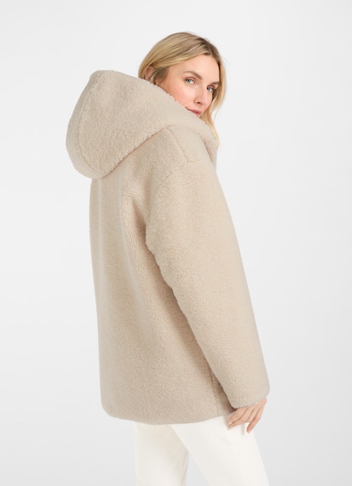 Casual Fit Jacken Teddy Jacke eggshell