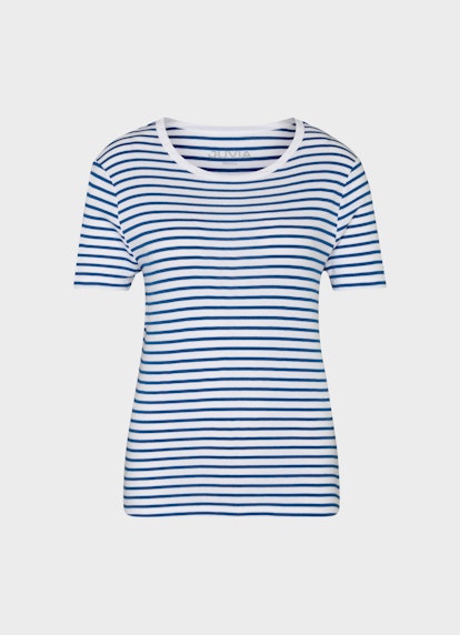 Slim Fit T-Shirts Jersey Modal - T-Shirt victoria blue-white
