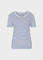 Slim Fit T-Shirts Jersey Modal - T-Shirt victoria blue-white