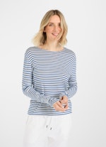 Slim Fit Longsleeves Modal Longsleeve victoria blue-white