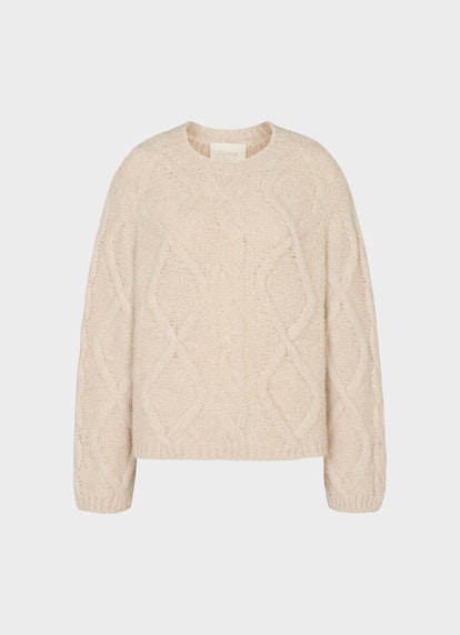 Casual Fit Strick Strick - Pullover almond milk