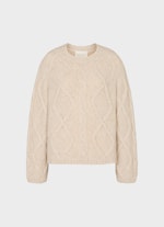 Casual Fit Strick Strick - Pullover almond milk