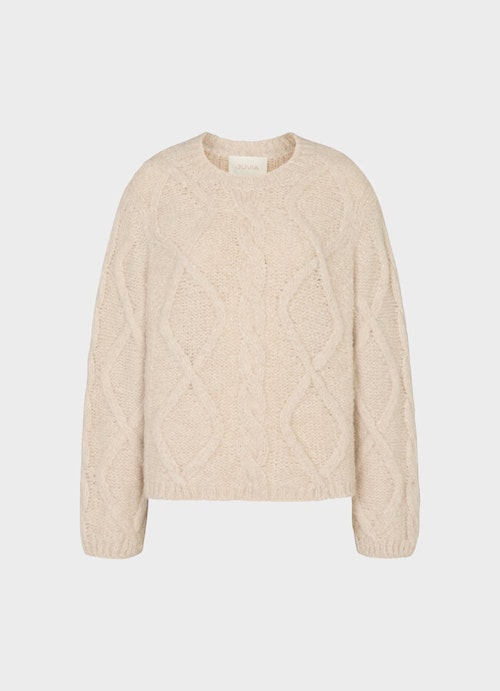 Casual Fit Strick Strick - Pullover almond milk