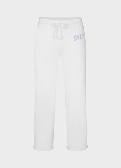 Loose Fit Hosen Sylt Sweatpants white