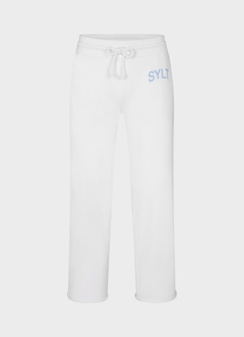 Loose Fit Hosen Sylt Sweatpants white