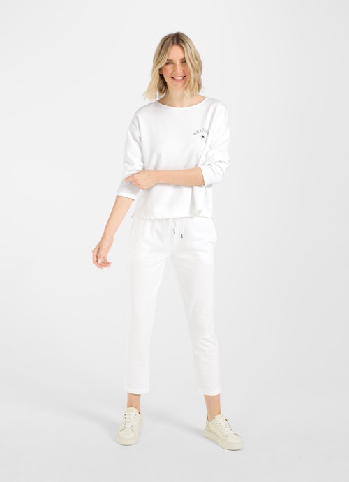 Coupe Loose Fit Sweat-shirts Pull coupe ample white