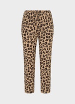 Regular Fit Hosen Musselin - Hose toffee