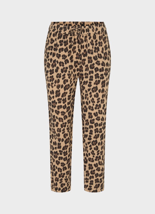 Regular Fit Hosen Musselin - Hose toffee