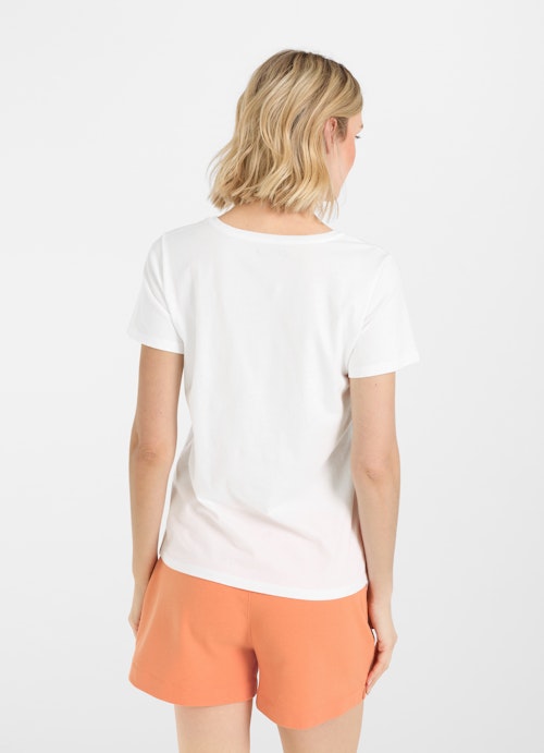 Coupe Regular Fit T-shirts T-shirt white-jaffa orange